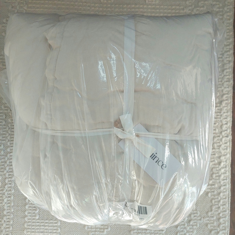 NWT! Quince Linen Sand Dream Quilt & 2 Sham Set ! Sz. King/ Cal King! (161) - Picture 12 of 12